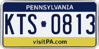 PA license plate KTS0813