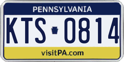 PA license plate KTS0814