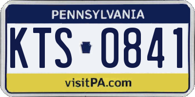 PA license plate KTS0841