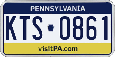 PA license plate KTS0861