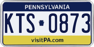 PA license plate KTS0873