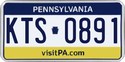 PA license plate KTS0891