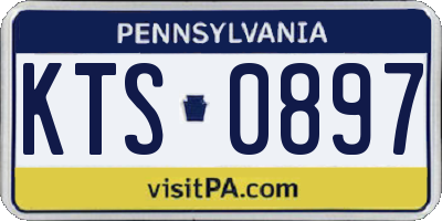 PA license plate KTS0897
