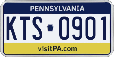 PA license plate KTS0901