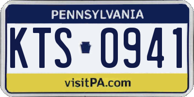 PA license plate KTS0941
