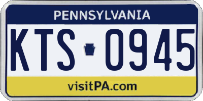 PA license plate KTS0945
