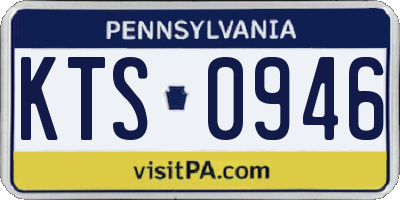 PA license plate KTS0946