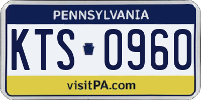 PA license plate KTS0960