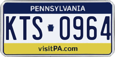 PA license plate KTS0964