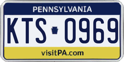 PA license plate KTS0969