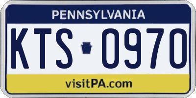 PA license plate KTS0970