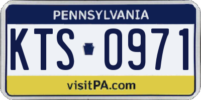 PA license plate KTS0971