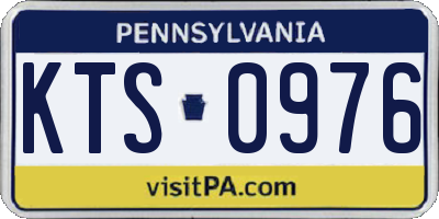 PA license plate KTS0976