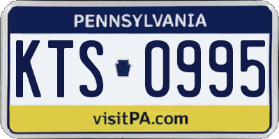 PA license plate KTS0995