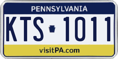 PA license plate KTS1011