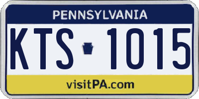 PA license plate KTS1015