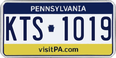 PA license plate KTS1019