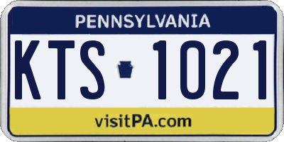 PA license plate KTS1021