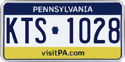 PA license plate KTS1028