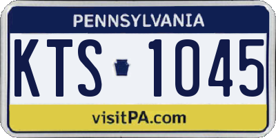 PA license plate KTS1045