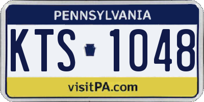 PA license plate KTS1048