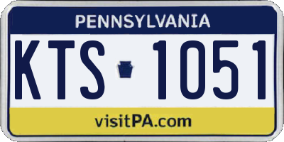 PA license plate KTS1051