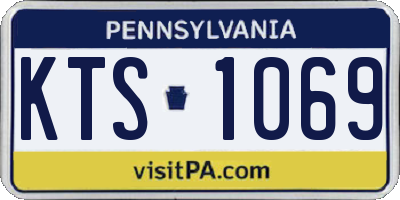 PA license plate KTS1069