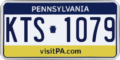PA license plate KTS1079