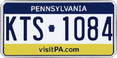 PA license plate KTS1084