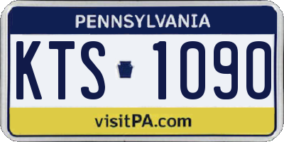 PA license plate KTS1090