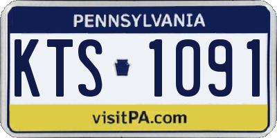 PA license plate KTS1091