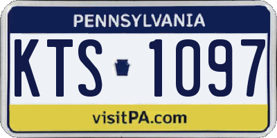 PA license plate KTS1097