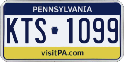 PA license plate KTS1099