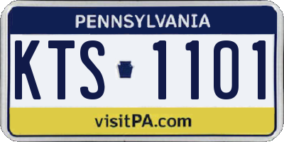 PA license plate KTS1101