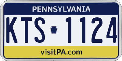 PA license plate KTS1124