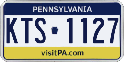 PA license plate KTS1127