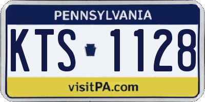 PA license plate KTS1128