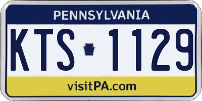 PA license plate KTS1129
