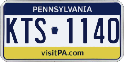 PA license plate KTS1140