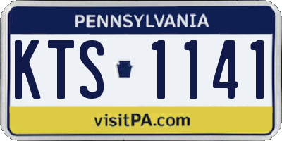 PA license plate KTS1141