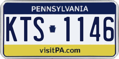 PA license plate KTS1146
