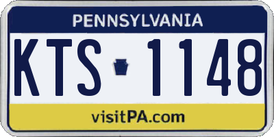 PA license plate KTS1148