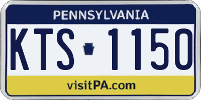 PA license plate KTS1150