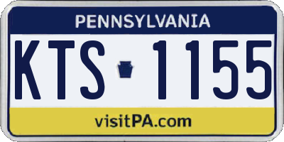 PA license plate KTS1155