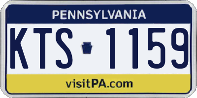 PA license plate KTS1159