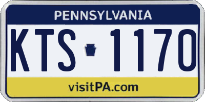 PA license plate KTS1170