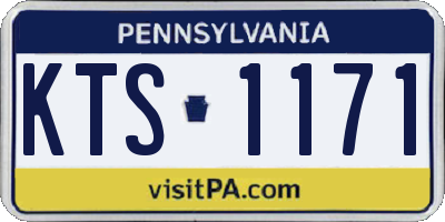 PA license plate KTS1171