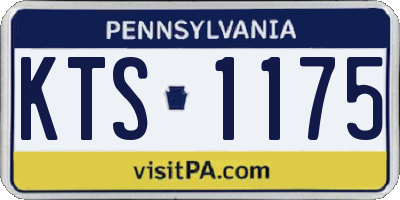 PA license plate KTS1175