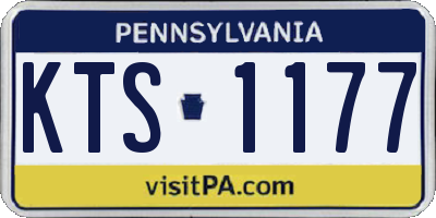 PA license plate KTS1177