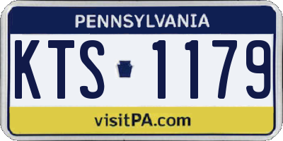 PA license plate KTS1179